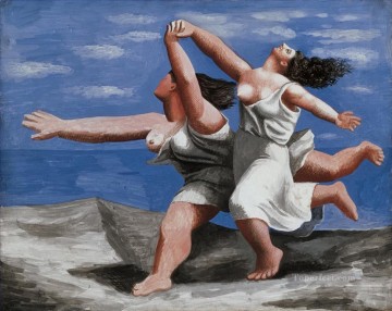 浜辺を走る女たち 2 キュビスト パブロ・ピカソ Oil Paintings